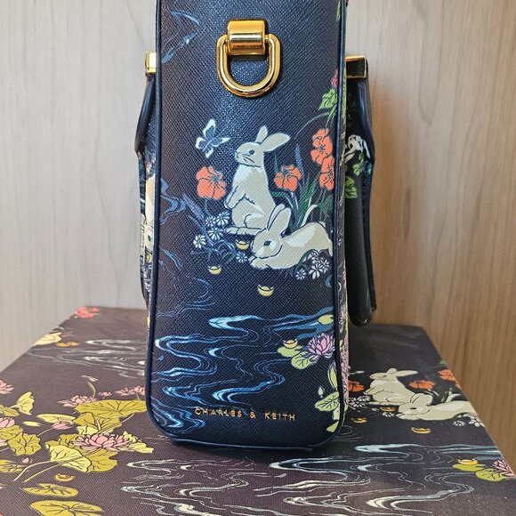 Charles & Keith Rabbit Illustrated  Tote Bag - Picture 2 of 7